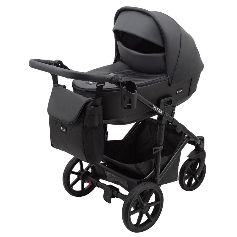 Універсальна коляска 2 в 1 Bair Ultra ECO чорне