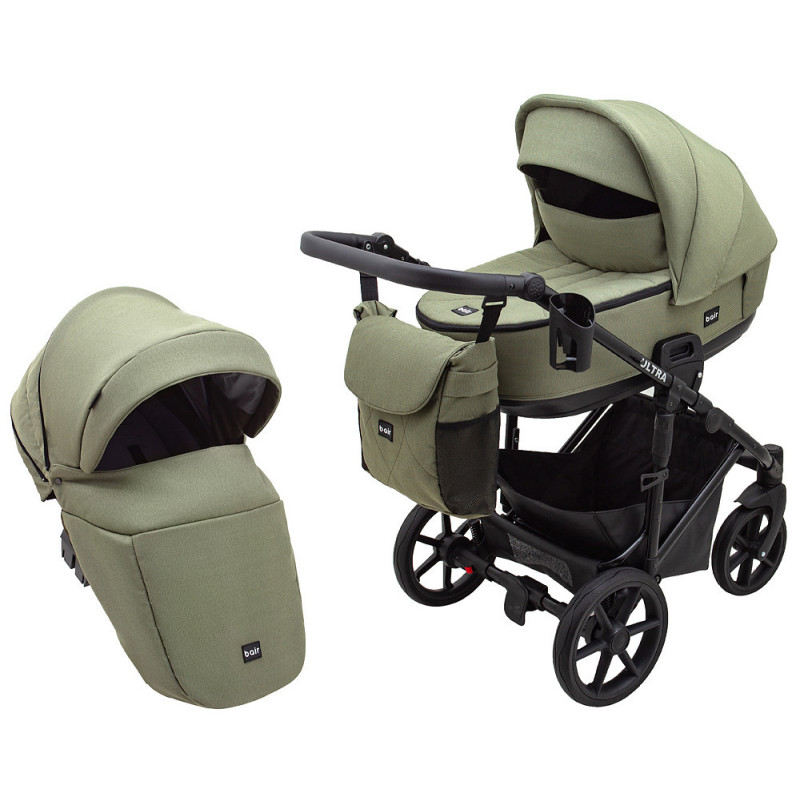 Універсальна коляска 2 в 1 Bair Ultra Soft u-816 оливковий