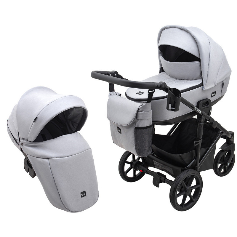 Універсальна коляска 2 в 1 Bair Ultra Soft сірий
