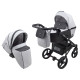Універсальна коляска 2 в 1 Bair City Soft сірий/чорний