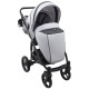 Універсальна коляска 2 в 1 Bair City Soft сірий/чорний