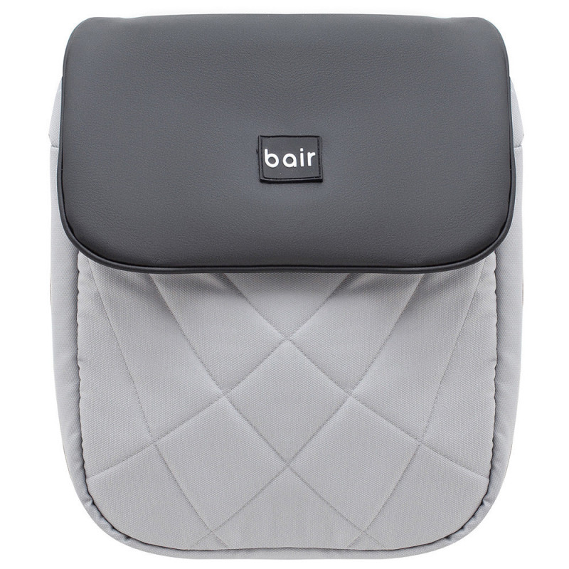 Універсальна коляска 2 в 1 Bair City Soft сірий/чорний