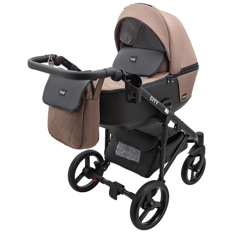 Універсальна коляска 2 в 1 Bair City Soft чорне