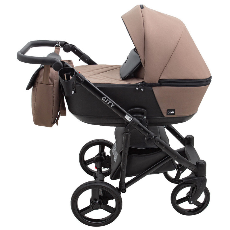 Універсальна коляска 2 в 1 Bair City Soft чорне
