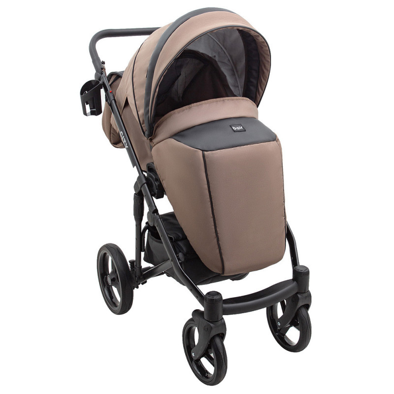 Універсальна коляска 2 в 1 Bair City Soft чорне