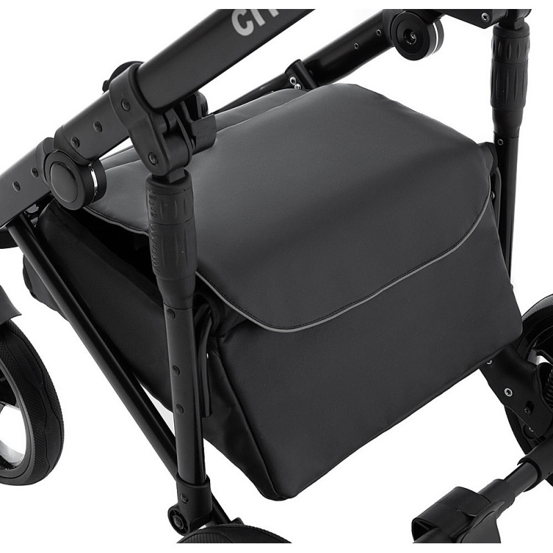 Універсальна коляска 2 в 1 Bair City Soft 29 нефрит/чорний