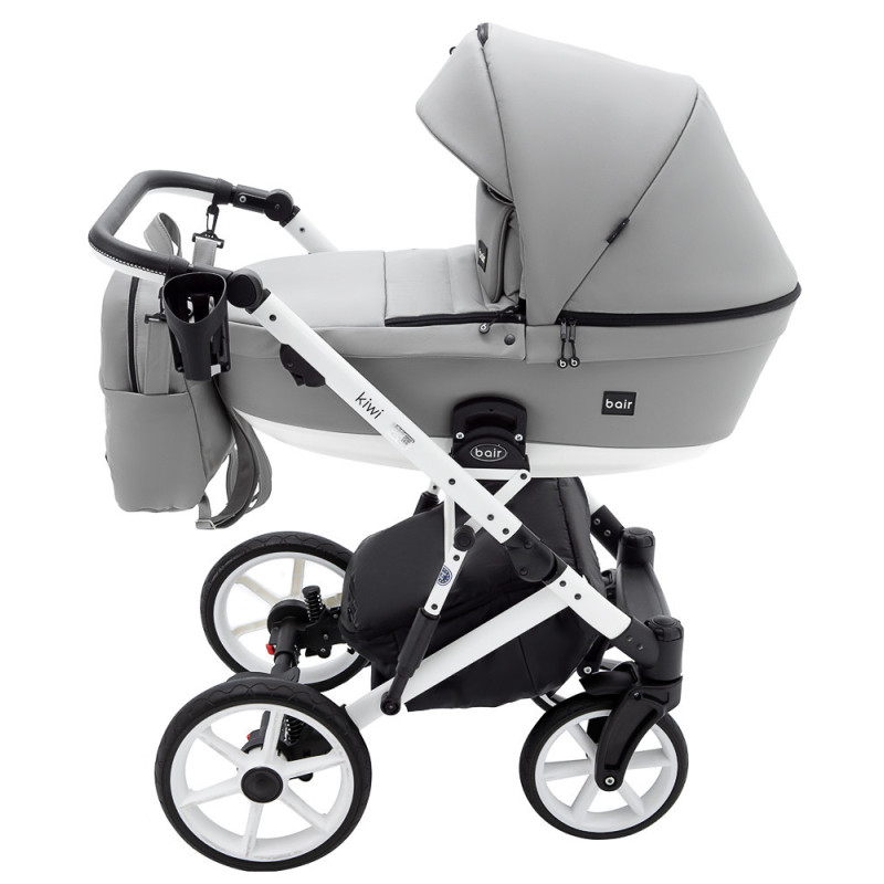 Універсальна коляска 2 в 1 Bair Kiwi White ECO сірий
