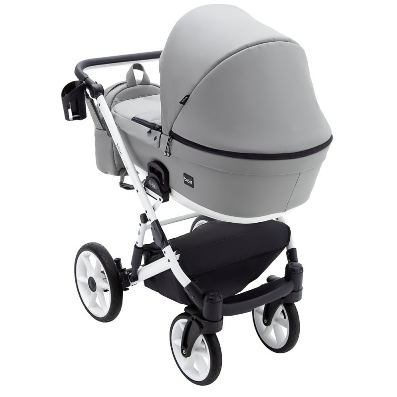 Універсальна коляска 2 в 1 Bair Kiwi White ECO сірий