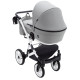 Універсальна коляска 2 в 1 Bair Kiwi White ECO сірий