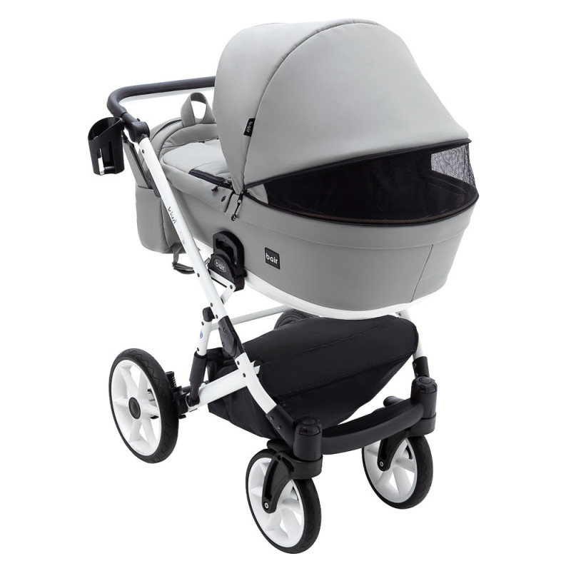 Універсальна коляска 2 в 1 Bair Kiwi White ECO сірий