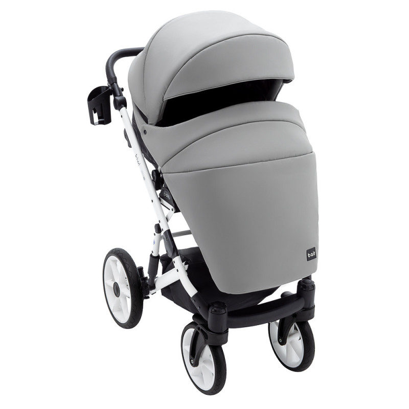 Універсальна коляска 2 в 1 Bair Kiwi White ECO сірий