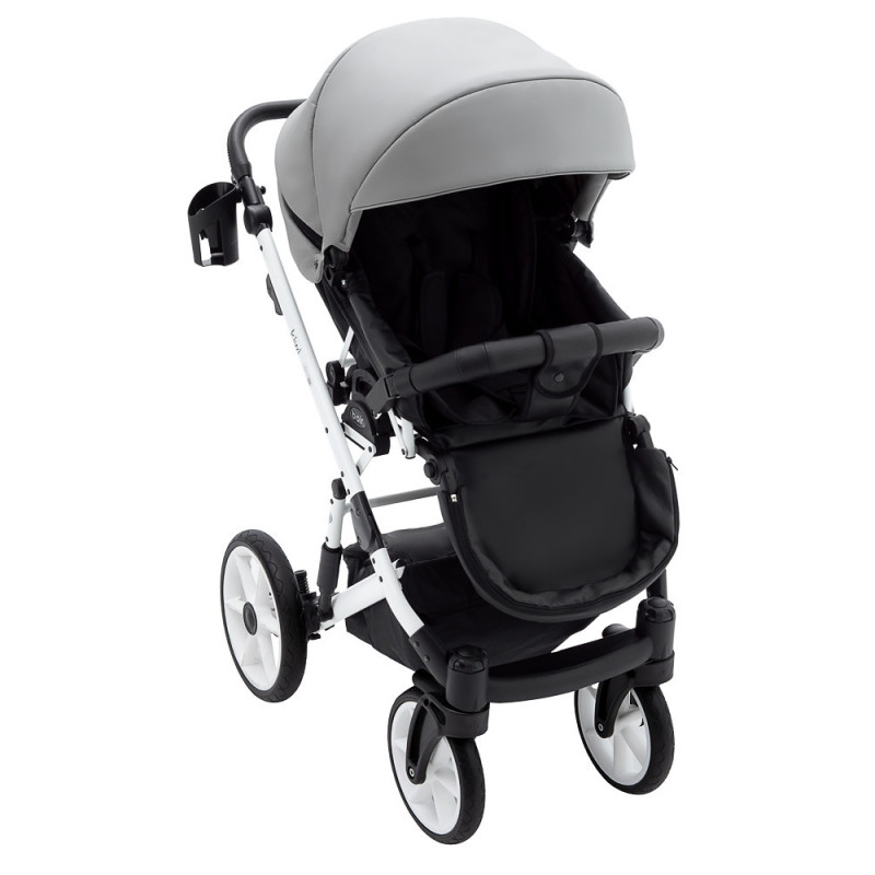 Універсальна коляска 2 в 1 Bair Kiwi White ECO сірий
