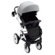 Універсальна коляска 2 в 1 Bair Kiwi White ECO сірий