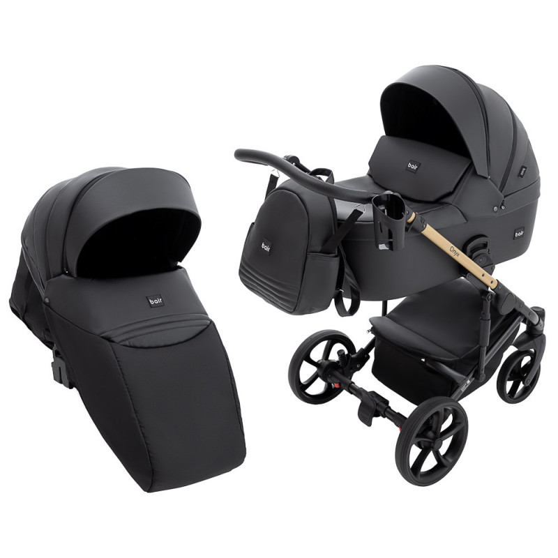 Універсальна коляска 2 в 1 Bair Onyx ECO чорний