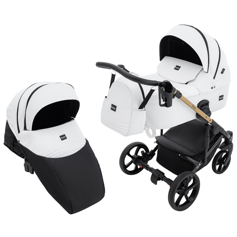 Універсальна коляска 2 в 1 Bair Onyx ECO oe-02 білий