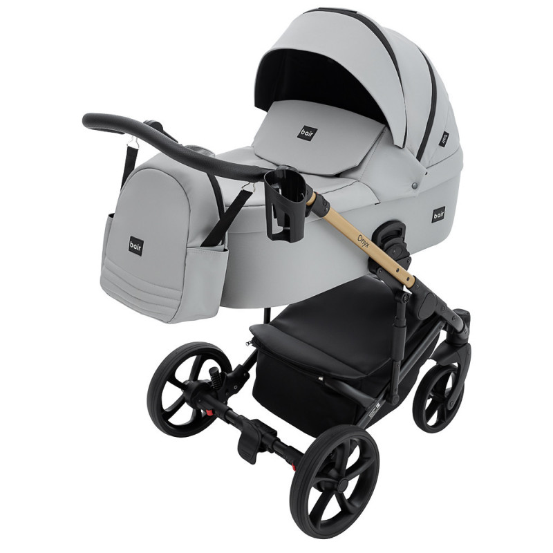 Універсальна коляска 2 в 1 Bair Onyx ECO oe-14 світло-сірий