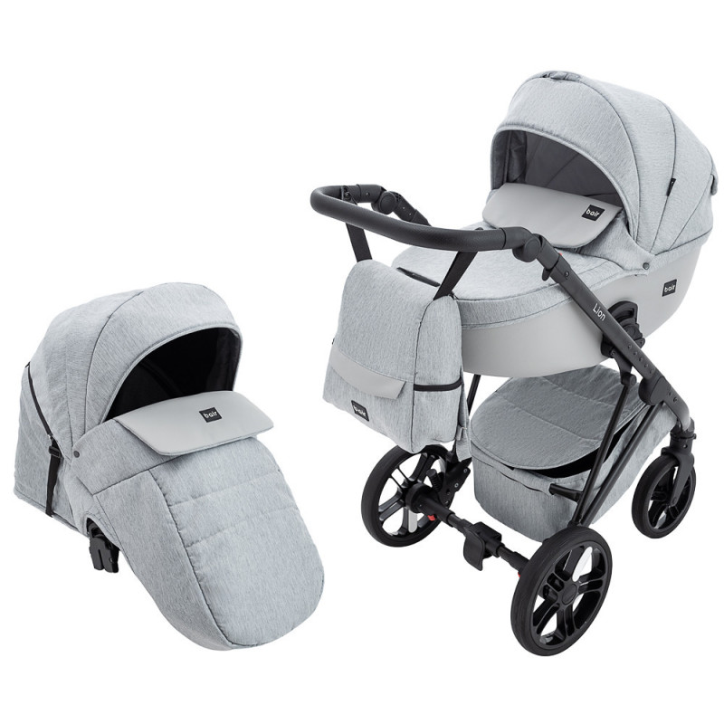 Універсальна коляска 2 в 1 Bair Lion світло-сірий