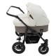 Універсальна коляска 2 в 1 для двійні Bair Sorento DUO BS-03 слонова кістка/капучино