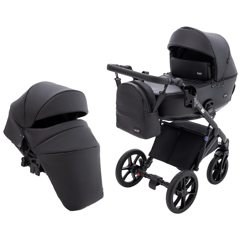 Універсальна коляска 2 в 1 Bair Kiwi Plus ECO чорний