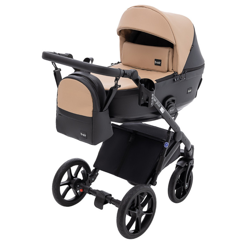 Універсальна коляска 2 в 1 Bair Kiwi Plus ECO капучино/чорний