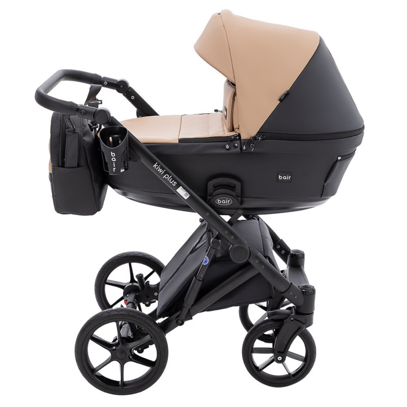 Універсальна коляска 2 в 1 Bair Kiwi Plus ECO капучино/чорний