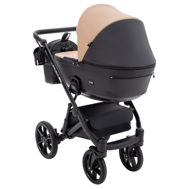 Універсальна коляска 2 в 1 Bair Kiwi Plus ECO капучино/чорний