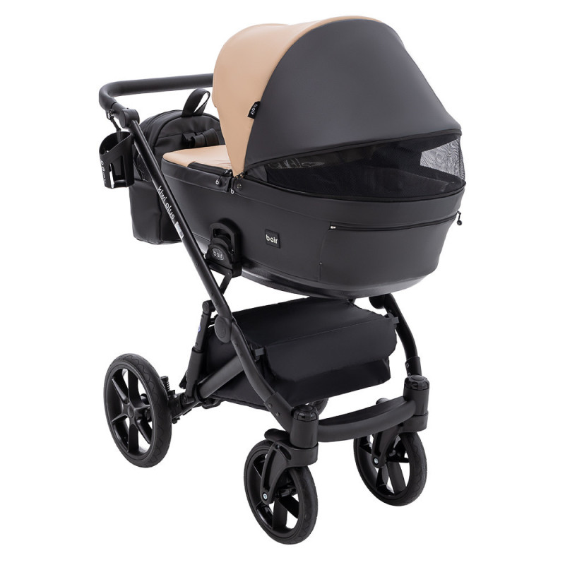 Універсальна коляска 2 в 1 Bair Kiwi Plus ECO капучино/чорний