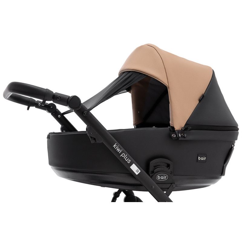 Універсальна коляска 2 в 1 Bair Kiwi Plus ECO капучино/чорний