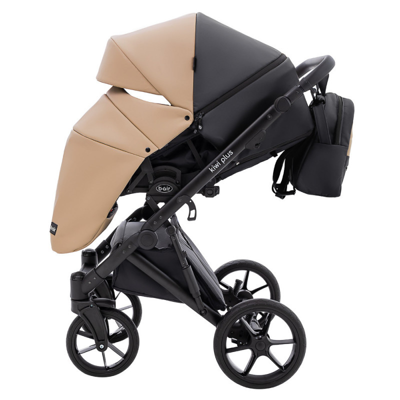 Універсальна коляска 2 в 1 Bair Kiwi Plus ECO капучино/чорний