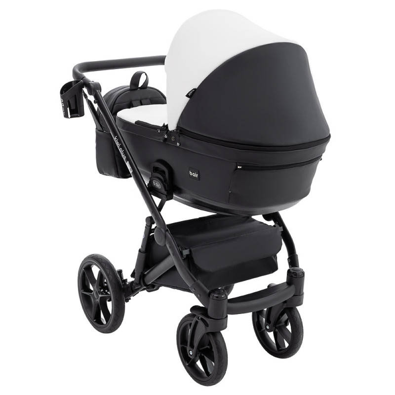 Універсальна коляска 2 в 1 Bair Kiwi Plus ECO bkp-51/15 білий/чорний