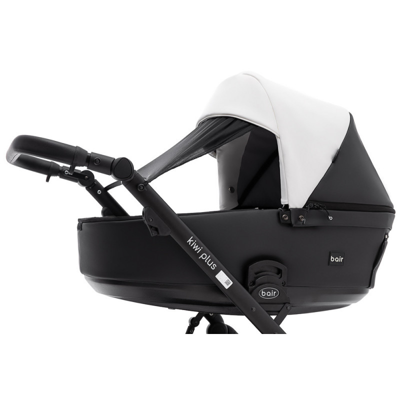 Універсальна коляска 2 в 1 Bair Kiwi Plus ECO bkp-51/15 білий/чорний