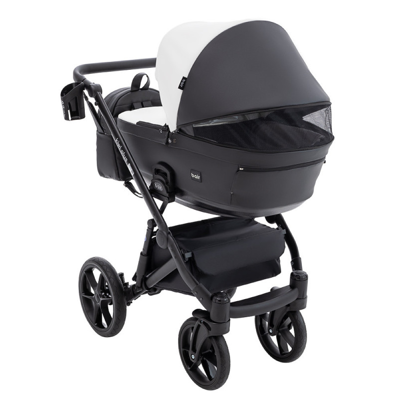 Універсальна коляска 2 в 1 Bair Kiwi Plus ECO bkp-51/15 білий/чорний