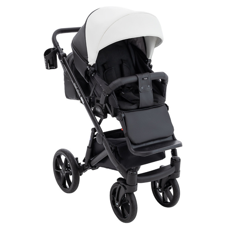 Універсальна коляска 2 в 1 Bair Kiwi Plus ECO bkp-51/15 білий/чорний