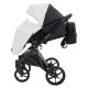 Універсальна коляска 2 в 1 Bair Kiwi Plus ECO bkp-51/15 білий/чорний