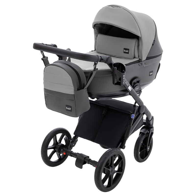 Універсальна коляска 2 в 1 Bair Kiwi Plus ECO сірий/графіт