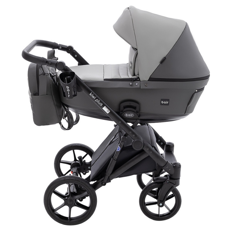 Універсальна коляска 2 в 1 Bair Kiwi Plus ECO сірий/графіт
