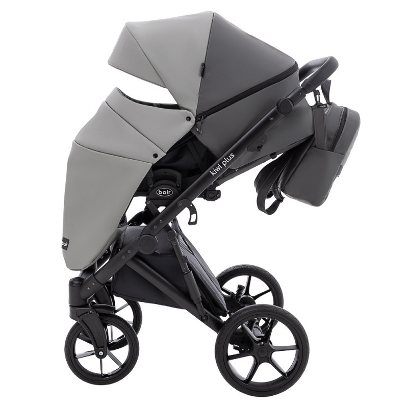 Універсальна коляска 2 в 1 Bair Kiwi Plus ECO сірий/графіт