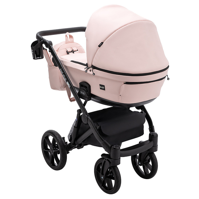 Універсальна коляска 2 в 1 Bair Kiwi Plus ECO bkp-28 рожевий пудра