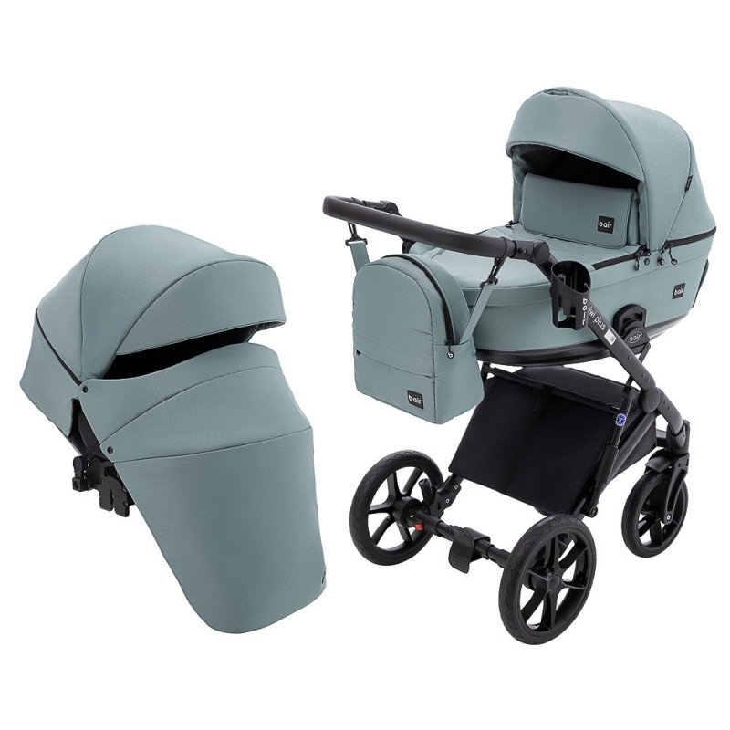 Універсальна коляска 2 в 1 Bair Kiwi Plus Soft bkp-028 нефрит