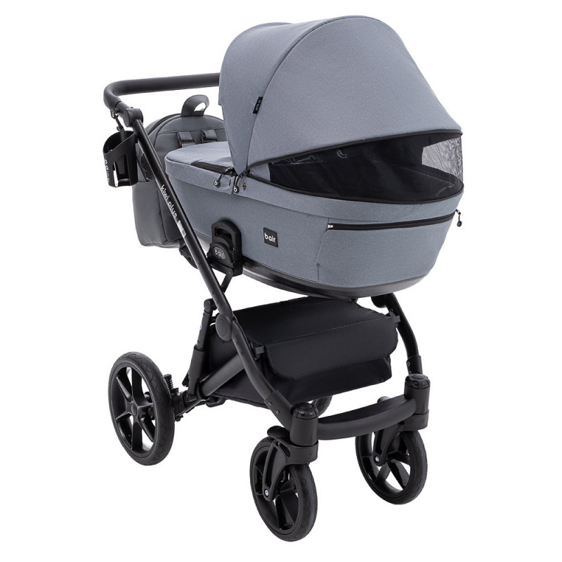 Універсальна коляска 2 в 1 Bair Kiwi Plus Soft сірий