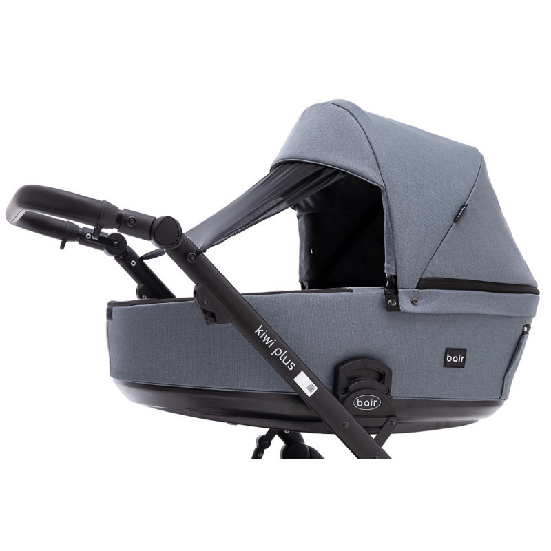 Універсальна коляска 2 в 1 Bair Kiwi Plus Soft сірий