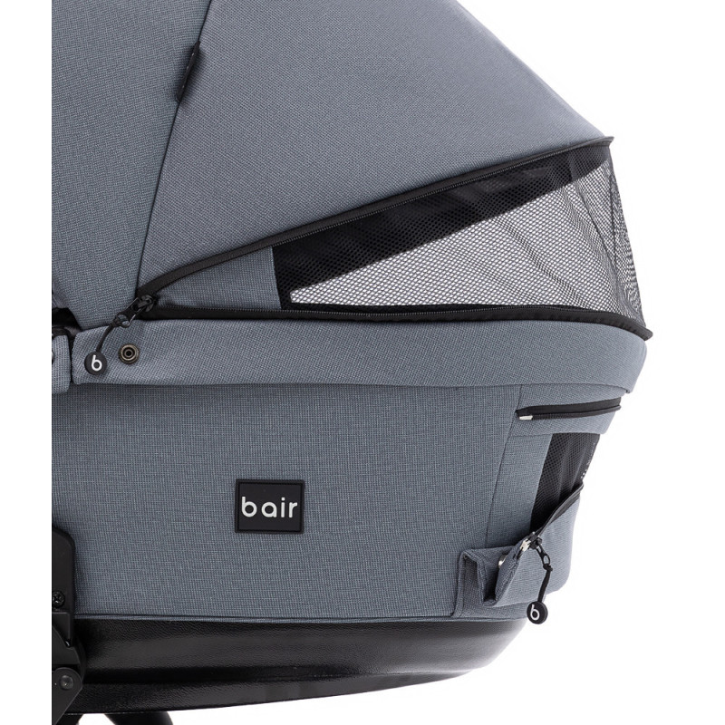 Універсальна коляска 2 в 1 Bair Kiwi Plus Soft сірий