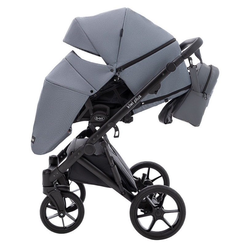 Універсальна коляска 2 в 1 Bair Kiwi Plus Soft сірий
