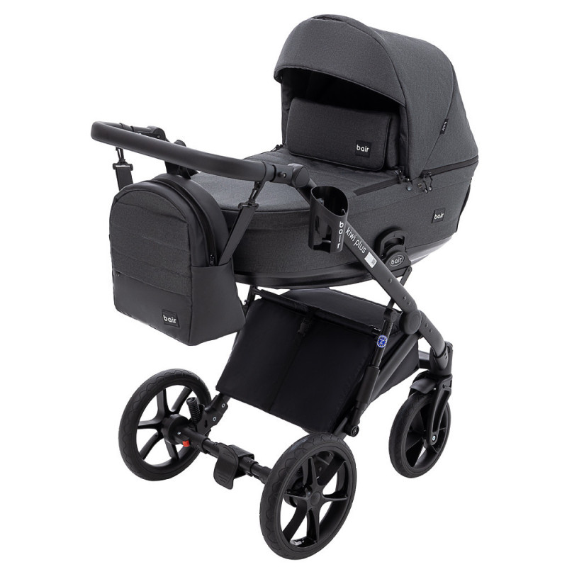 Універсальна коляска 2 в 1 Bair Kiwi Plus Soft графіт 680904