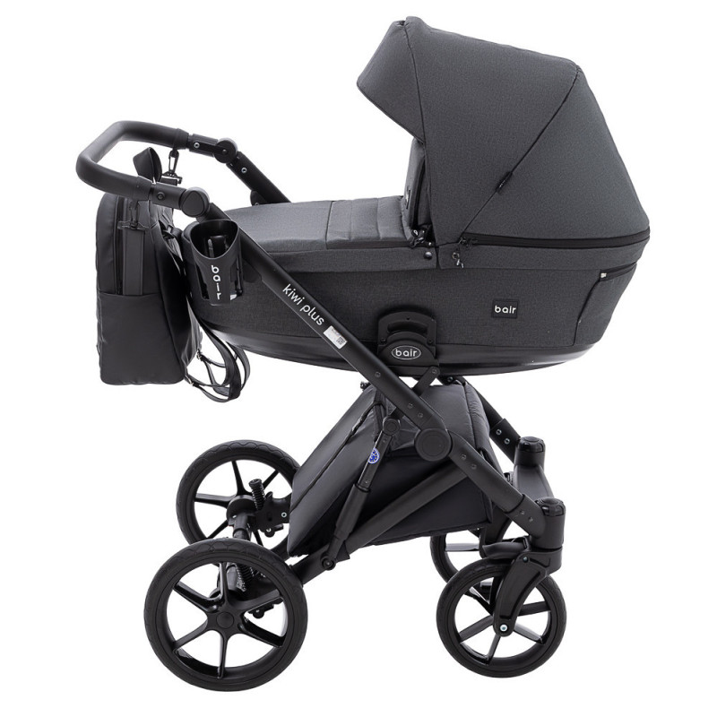 Універсальна коляска 2 в 1 Bair Kiwi Plus Soft графіт 680904