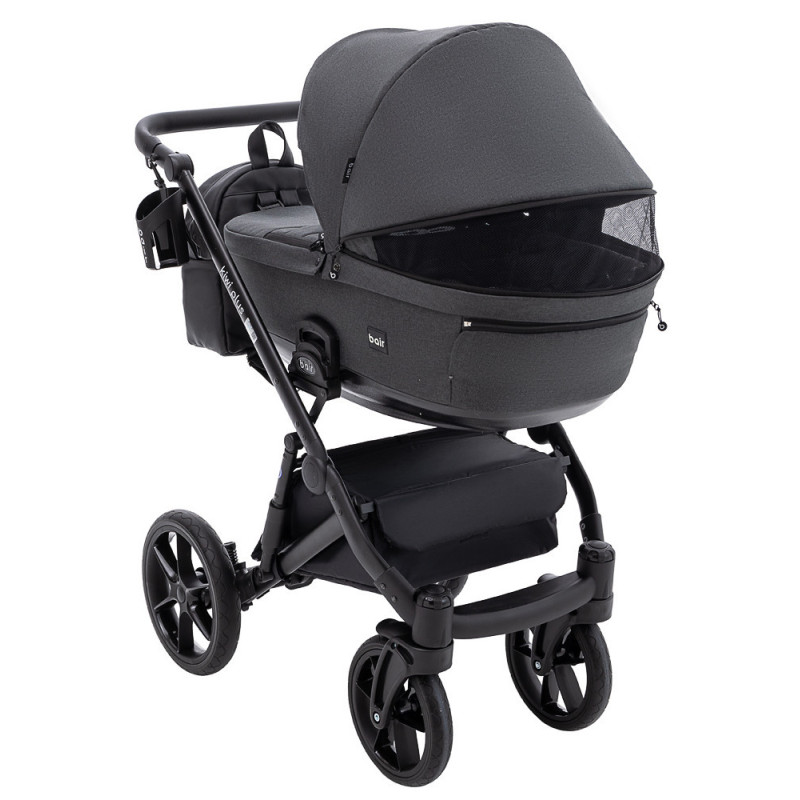 Універсальна коляска 2 в 1 Bair Kiwi Plus Soft графіт 680904