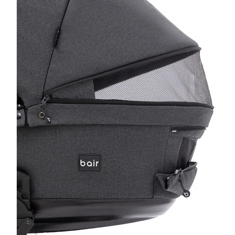 Універсальна коляска 2 в 1 Bair Kiwi Plus Soft графіт 680904