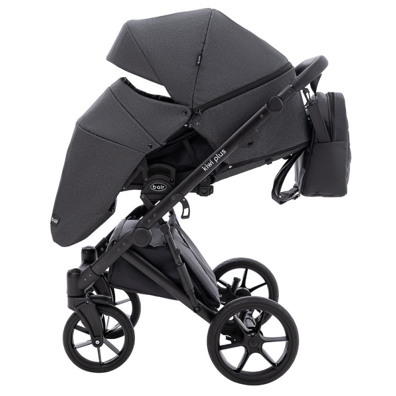 Універсальна коляска 2 в 1 Bair Kiwi Plus Soft графіт 680904