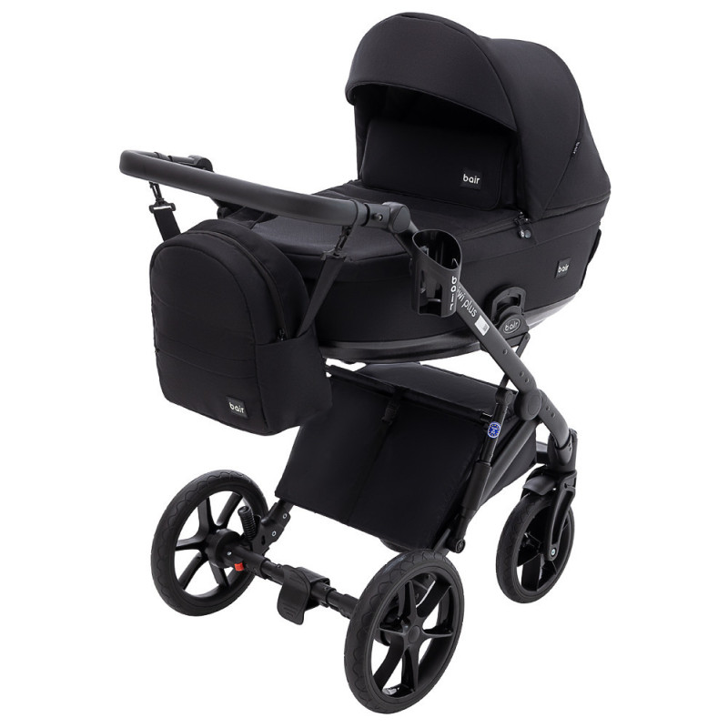 Універсальна коляска 2 в 1 Bair Kiwi Plus Soft bkp-452 чорний