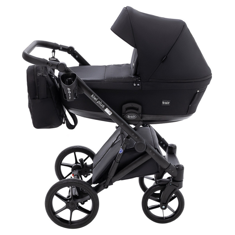 Універсальна коляска 2 в 1 Bair Kiwi Plus Soft bkp-452 чорний